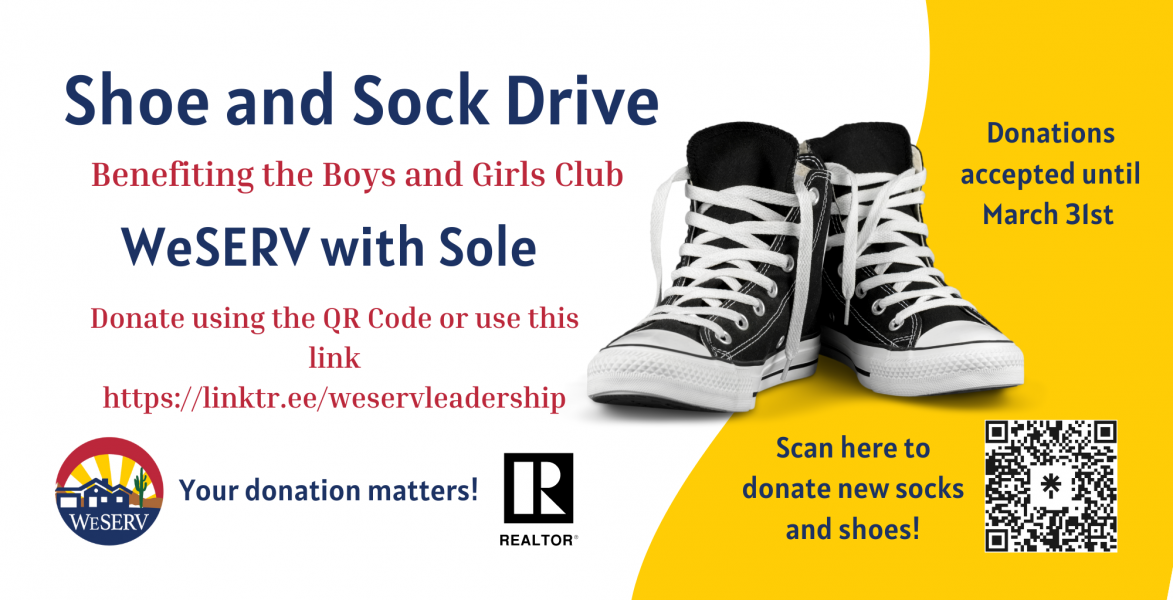 "WeSERV with Sole" Shoe and Sock Drive