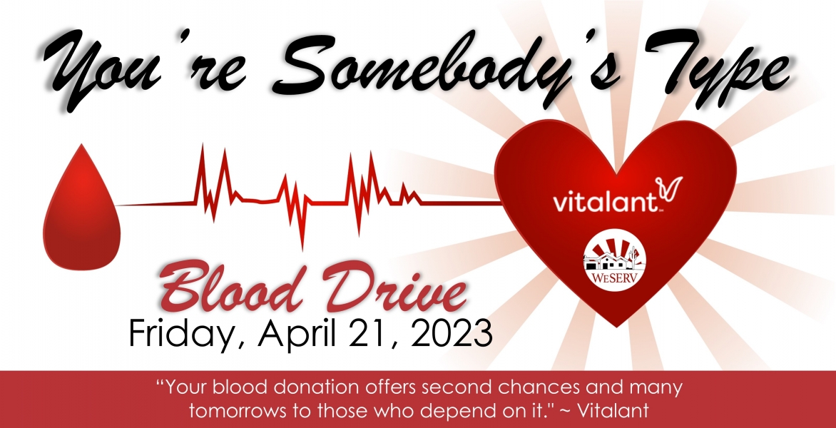 You're Someone's Type Blood Drive - West Valley